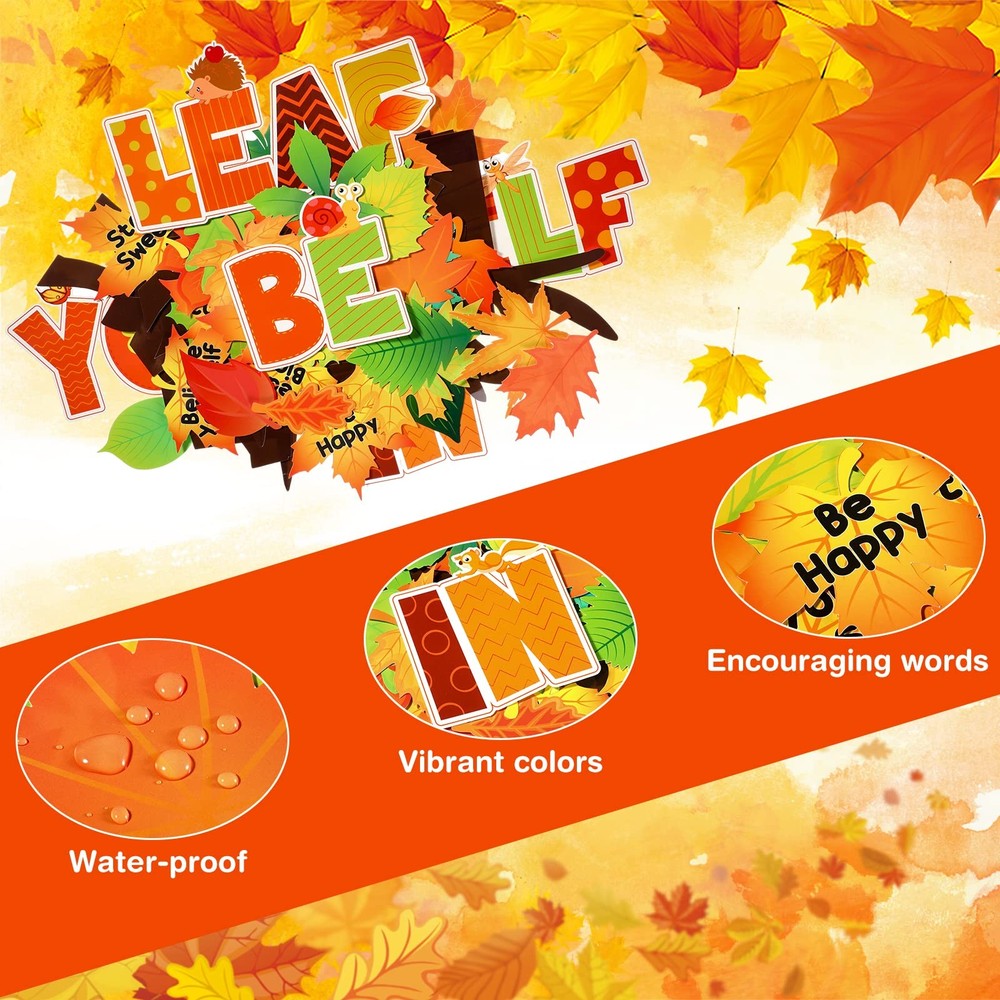 Fall Bulletin Board Decorations Classroom Fall Tree Maple Leaves Pumpkin Bull...