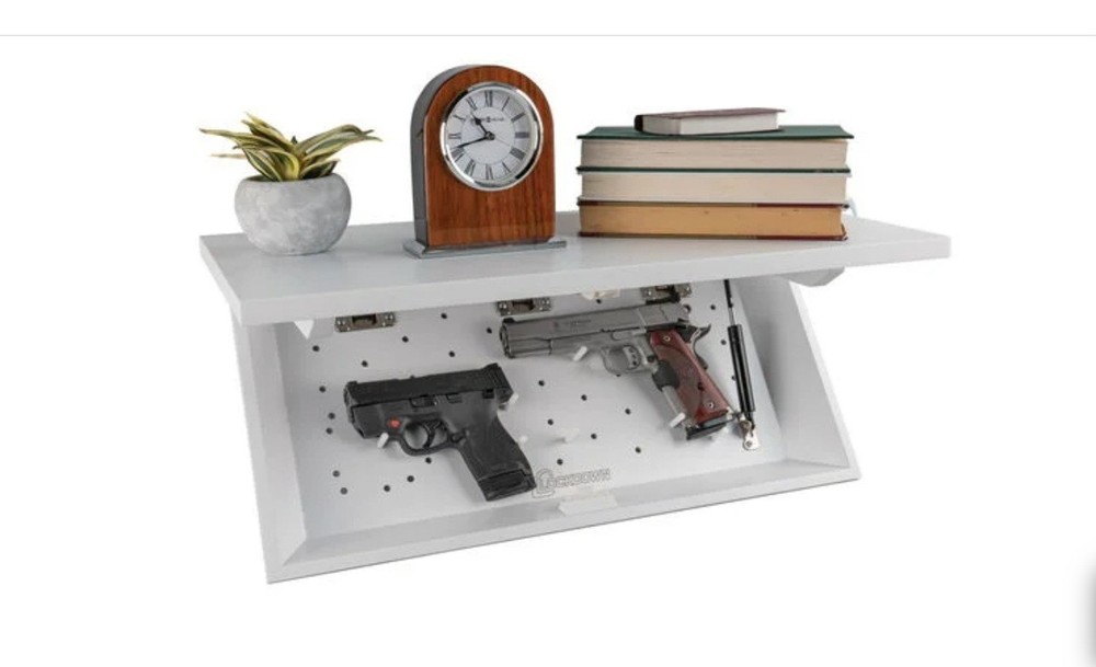 LOCKDOWN In Plain Sight Shelf with Discreet Design White