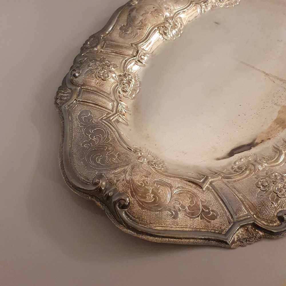 Antique Silver Plated Tray