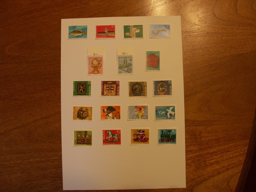 Switzerland Stamps 1983 issues, 6 sets all MNH