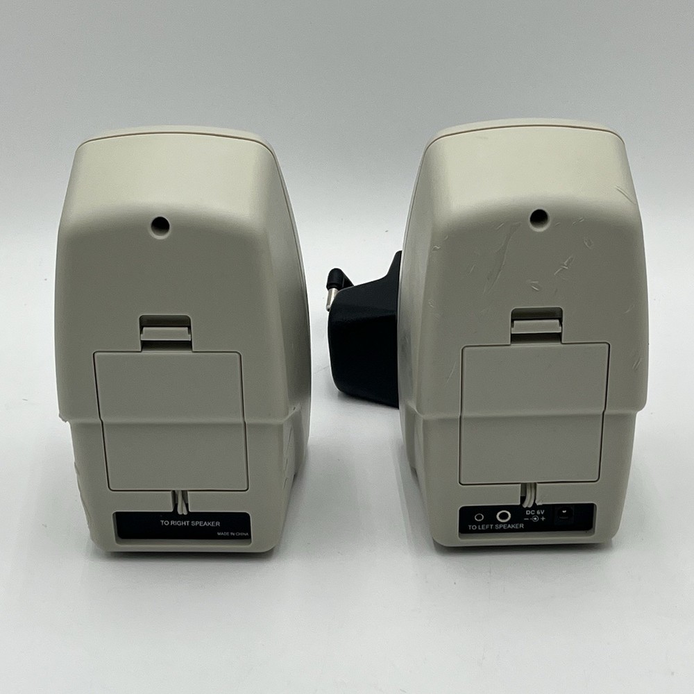 LABTEC LCS-600 PC / Computer Speakers VINTAGE! Tested Works