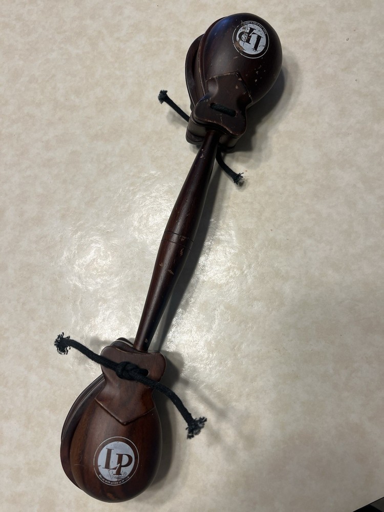 LP Latin Percussion Two Sided Double Castanets EUC