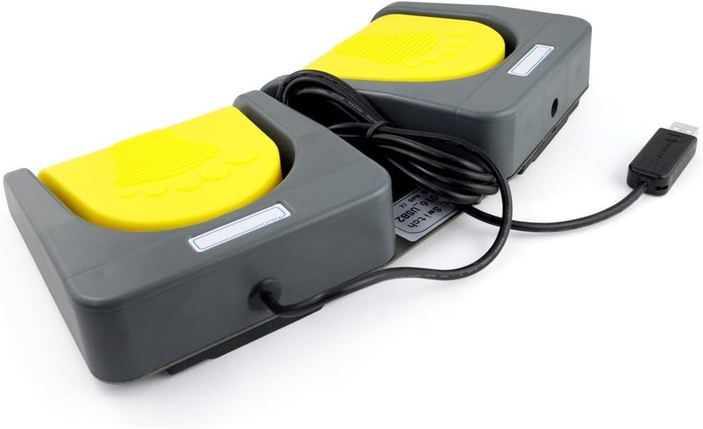 Multi-Functional USB Foot Switch for Games & Professional Use- Aluminum Design