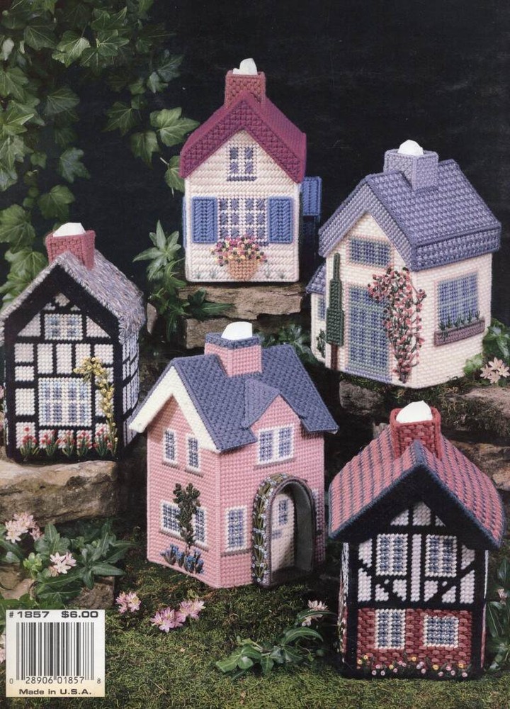 OOP!!! COTTAGE COLLECTION IN PLASTIC CANVAS 5 PROJECTS