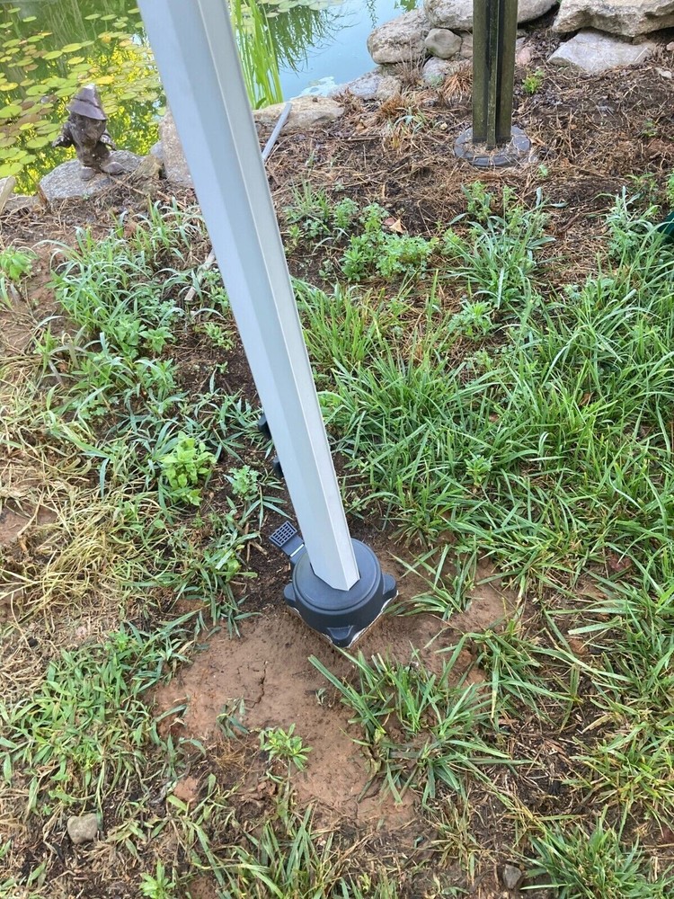 Cantilever Umbrella Tie Down Holder Plate Base for Swivel Unit
