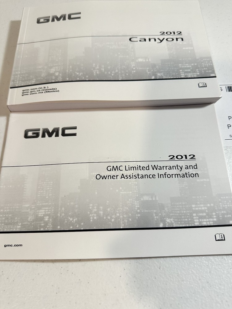 2012 GMC Canyon Owner Manual Set