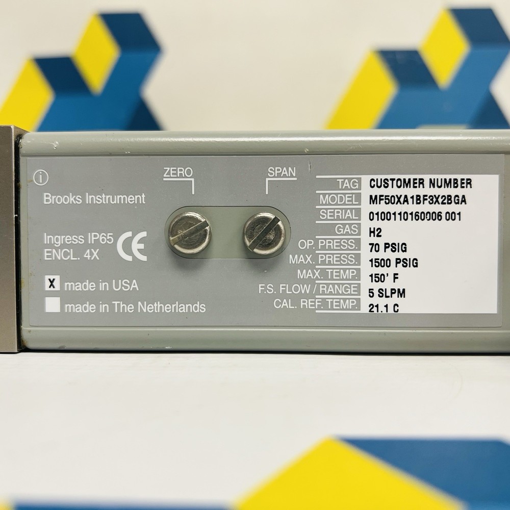 Brooks MF50XA1BF3X2BGA MFseries Mass Flow Controller