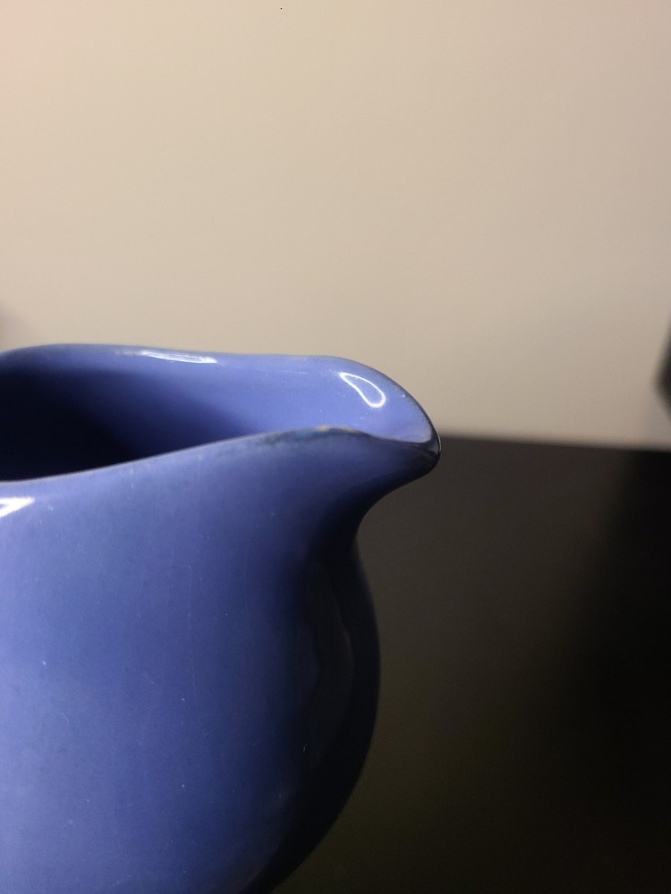 Vintage Periwinkle Pottery Creamer