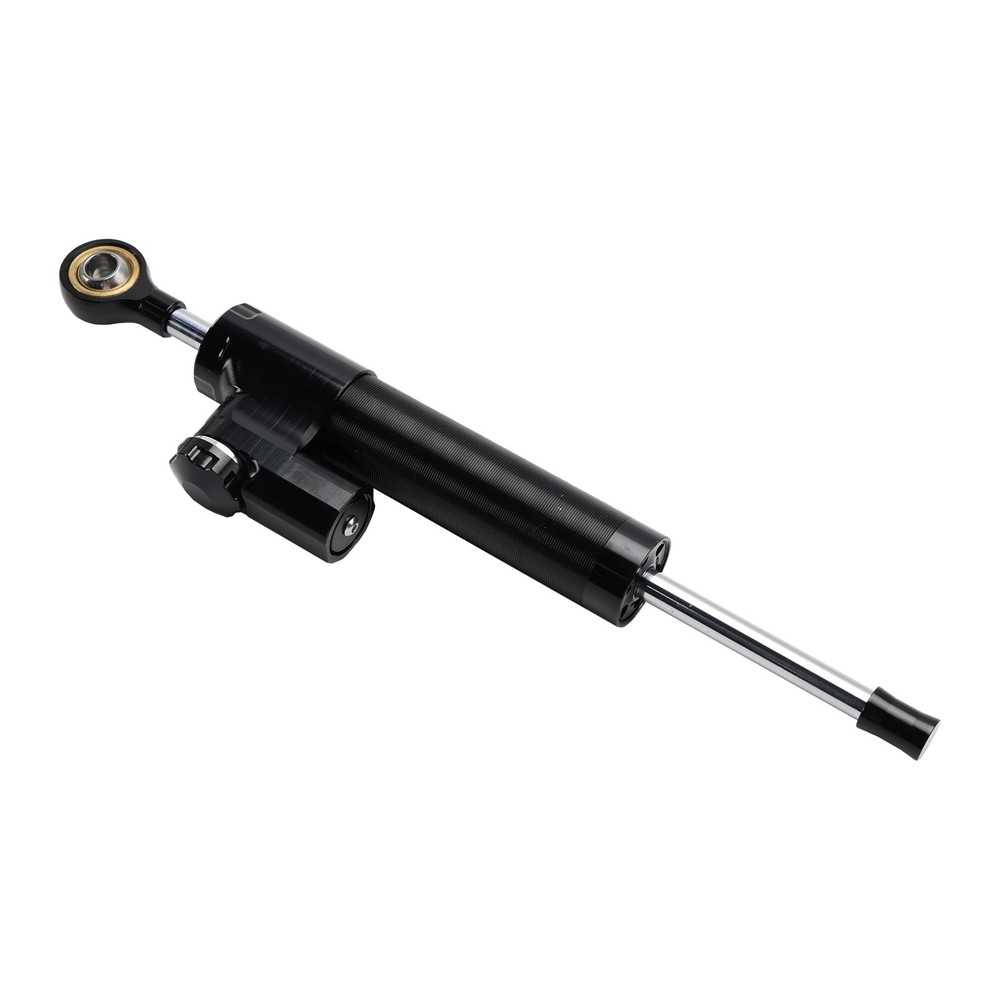 Universal Motorcycle CNC Adjustable Steering Damper Stabilizer Top Black US