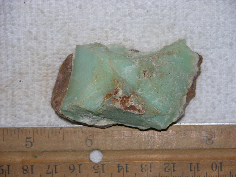 Chrysoprase rough mixed gem grade Australia 2.25 inch C54