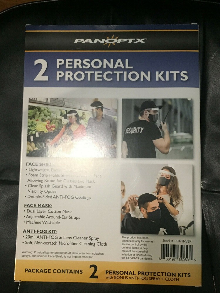 New In Box 2-Pack Personal Protection Kits
