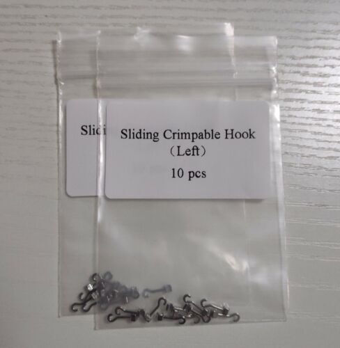 10 Pcs Dental Orthodontic Sliding Crimpable Hook Long Curved Left/Right Hook