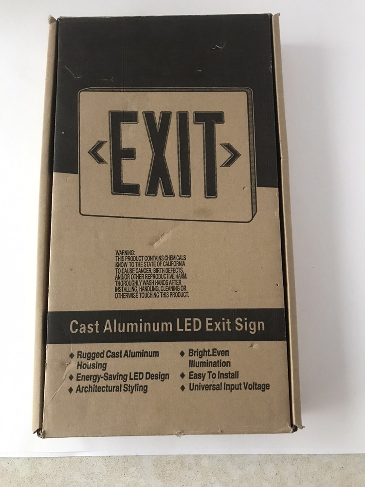 DUAL-LITE SESRW ALUM EXIT SIGN