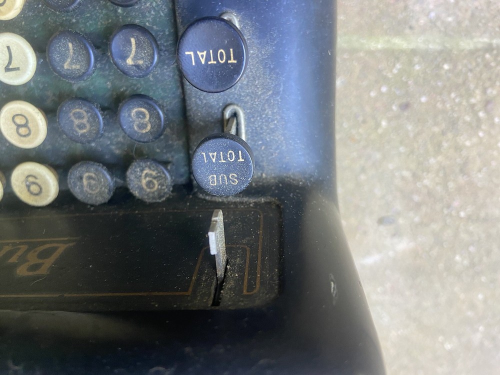 1Burroughs Portable Adding Machine, Antique Vintage