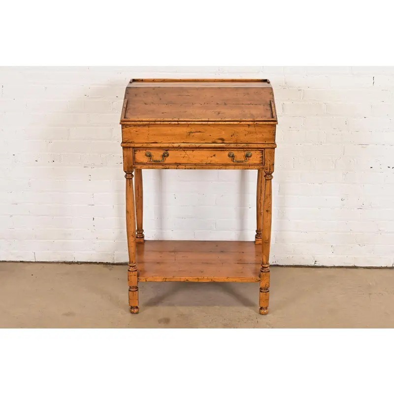 Guy Chaddock Gustavian Slant-Front Maple Secretary Desk