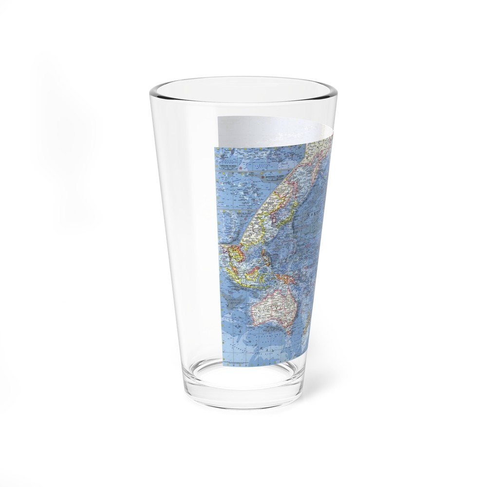 Pacific Ocean (1962) (Map) Pint Glass 16oz