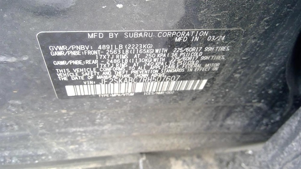 Camera/Projector Camera Windshield Mounted Eye Sight Fits 24 FORESTER 2130737