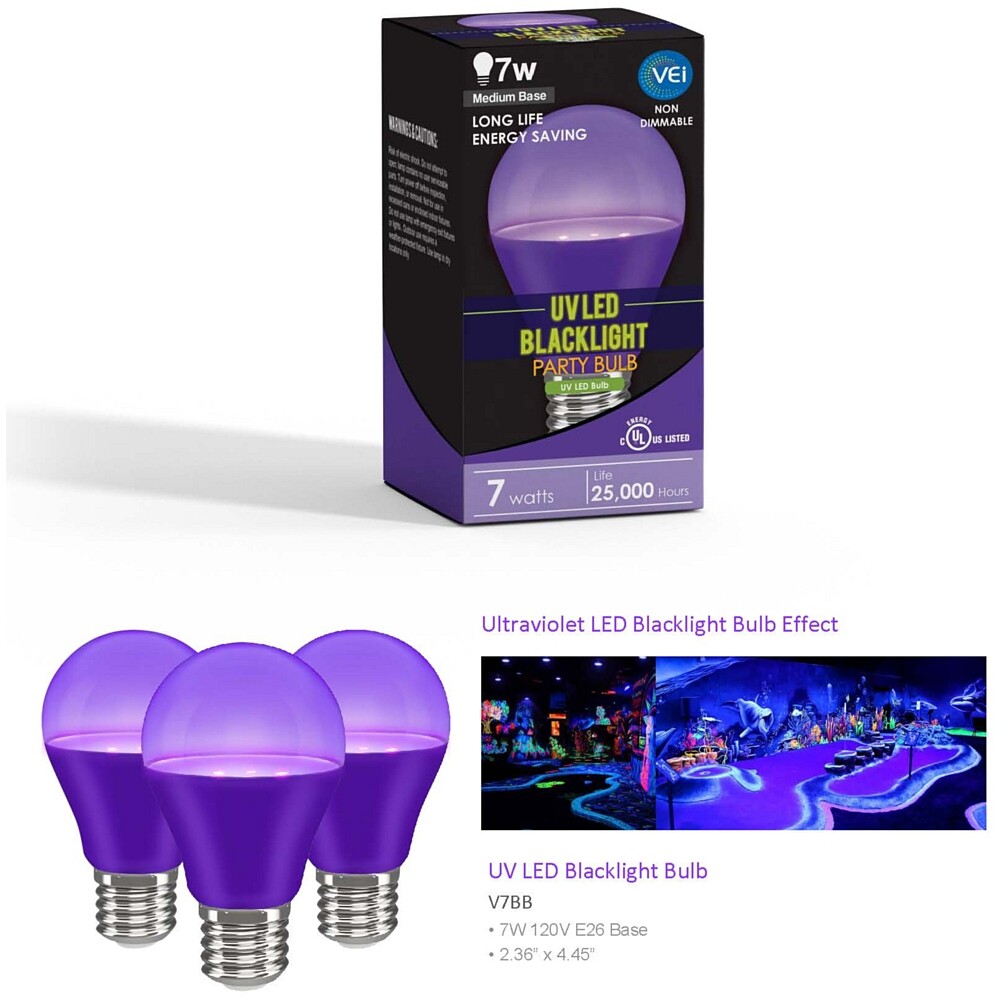 Blacklight LED UV Party Bulb 7WATTS