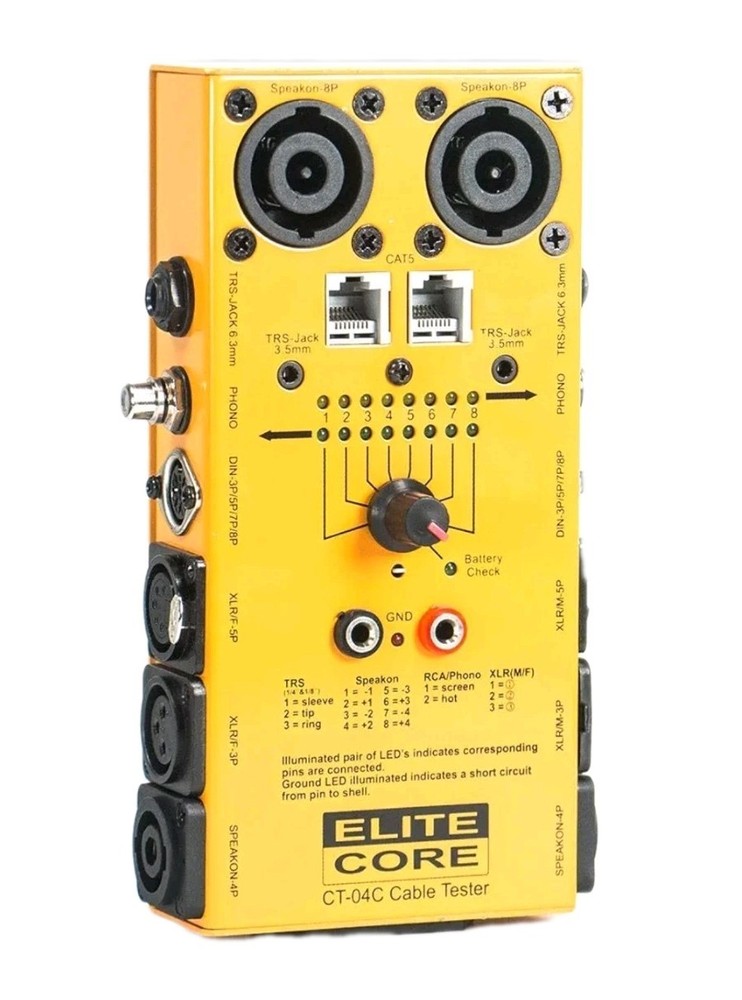 Elite Core CT-04C Network & Speaker Premium Cable Tester