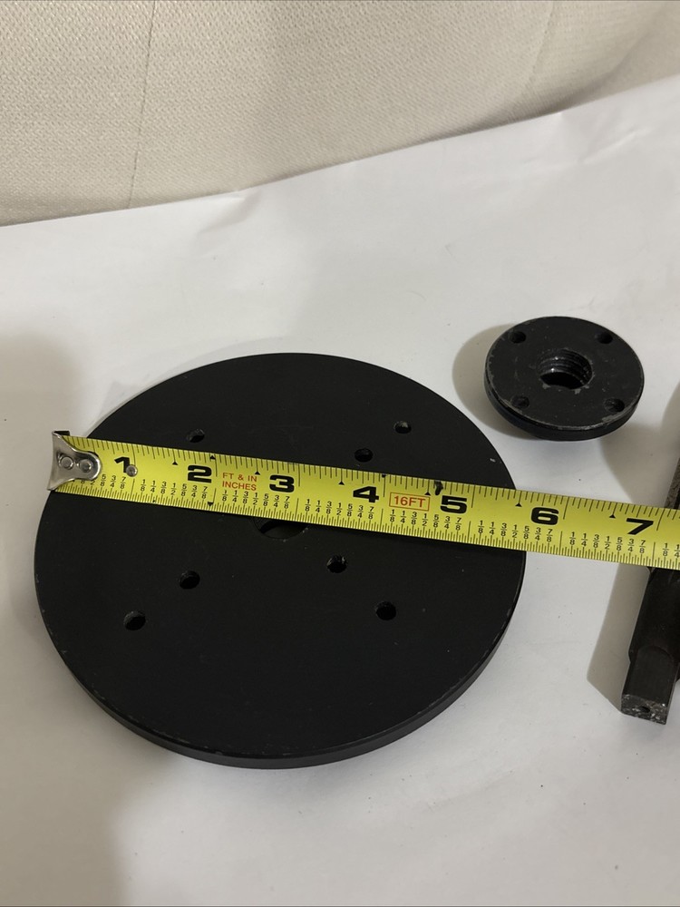 5 5/8" Diameter Iron or Steel Face Plate Clockwise Mount UNKNOWN