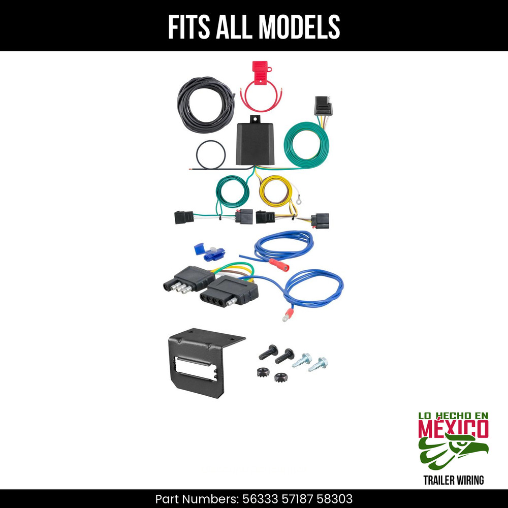 For 11-17 Jeep Patriot 5 Pin Trailer Wiring Plug Fits All Models Curt 5 Prong