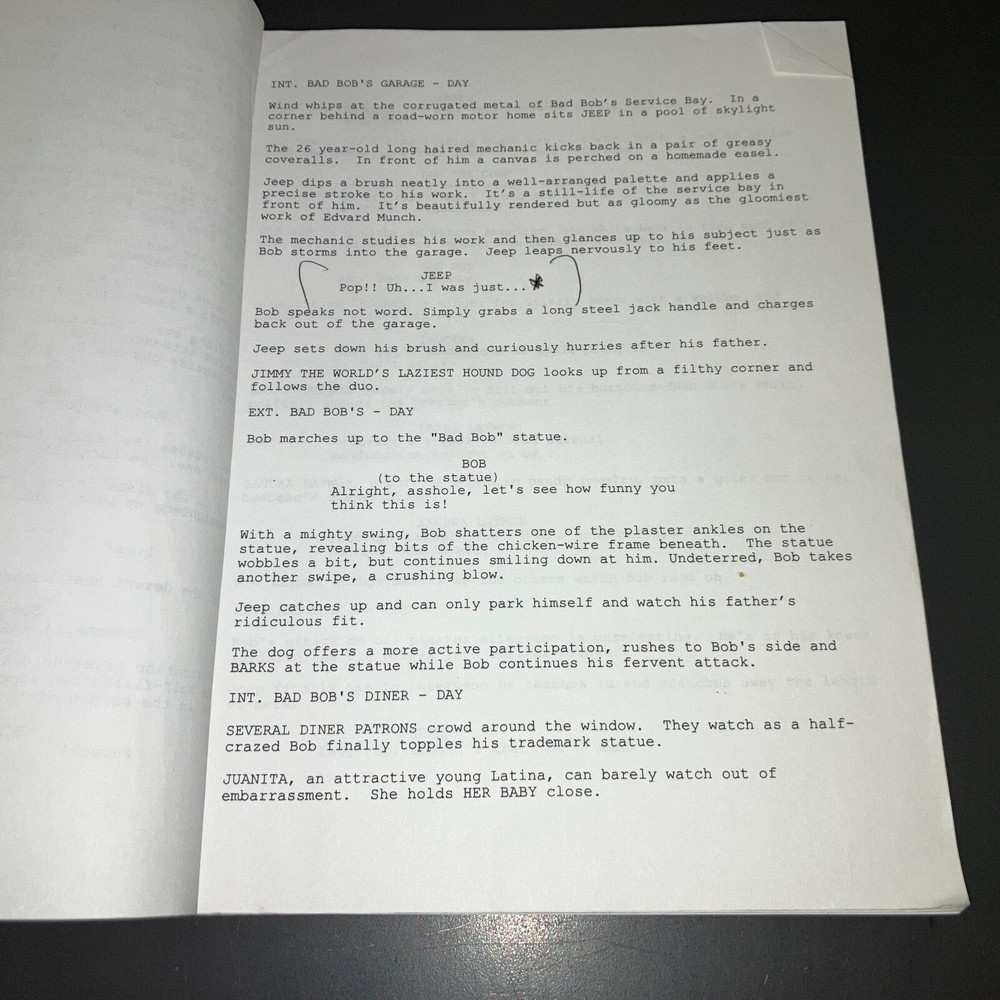 KINGDOM COME (3/9/99) Peter Schink UNMADE? Screenplay + COA!