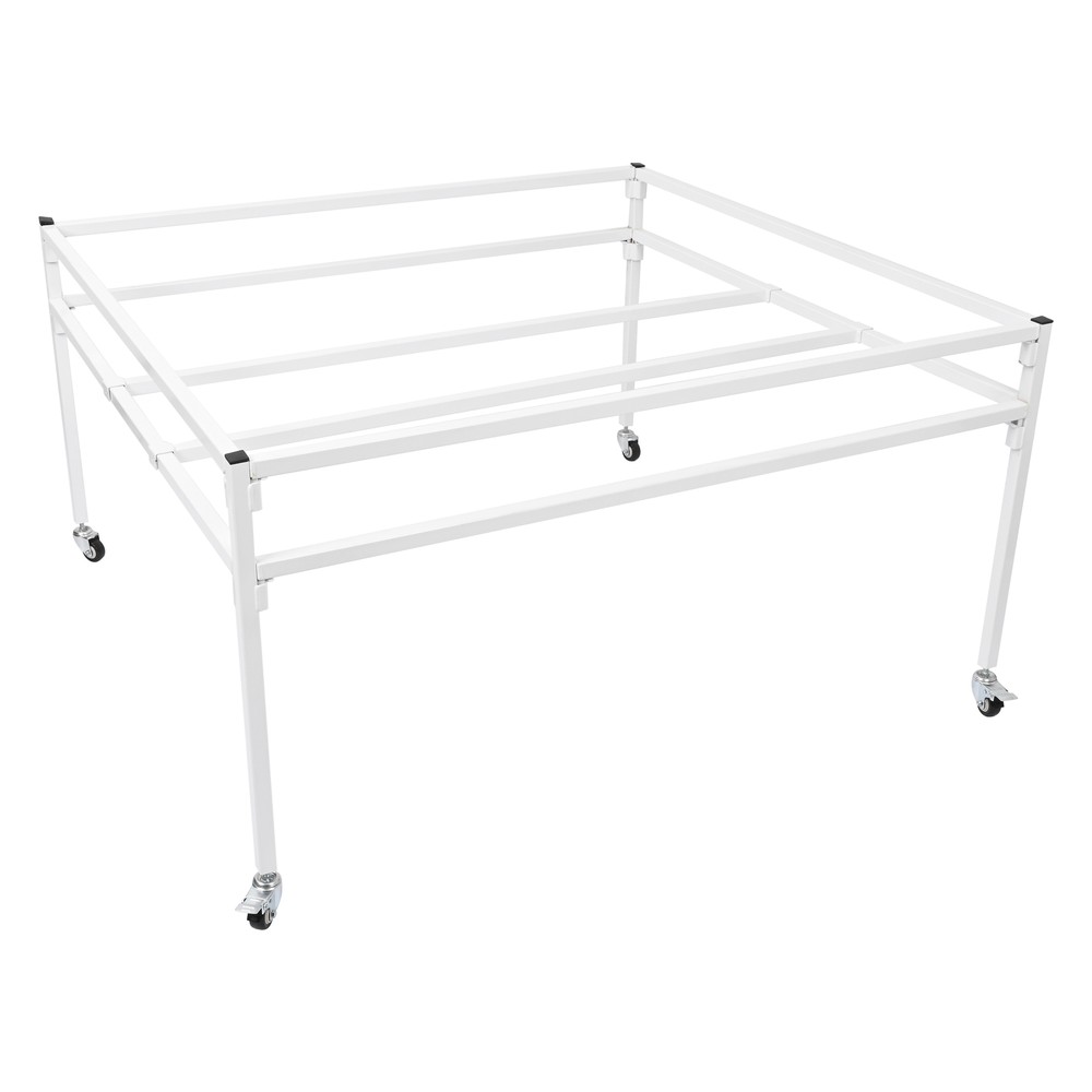 Rolling Flood Table Stand 4'x4' For Hydroponic Germination Trays Plants Growing