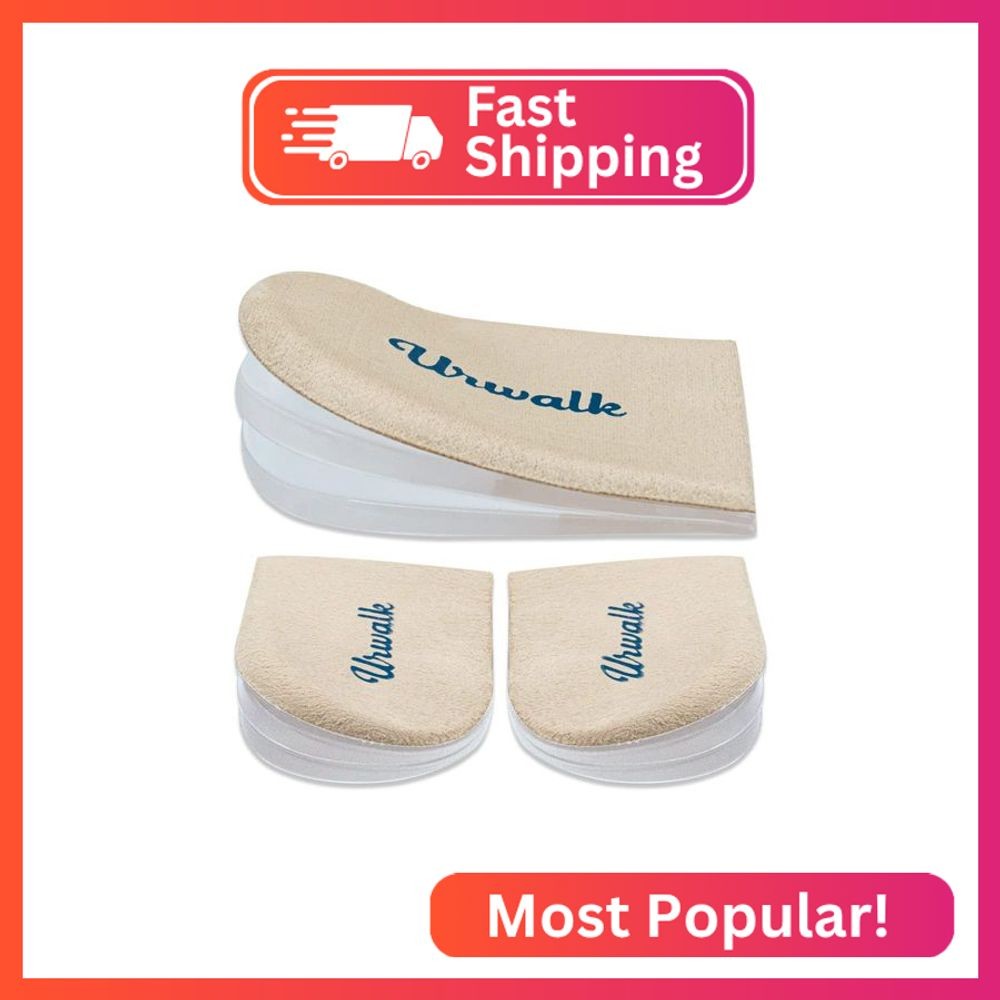 Urwalk 3 Layers Adjustable Supination & Over-Pronation Corrective Shoe Inserts,