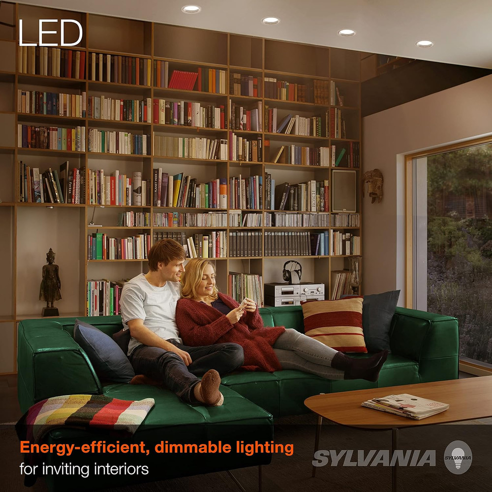 Sylvania LED BR30 Flood Light Bulb, 65W Equivalent Efficient 9W, 10 Year, Dimmab