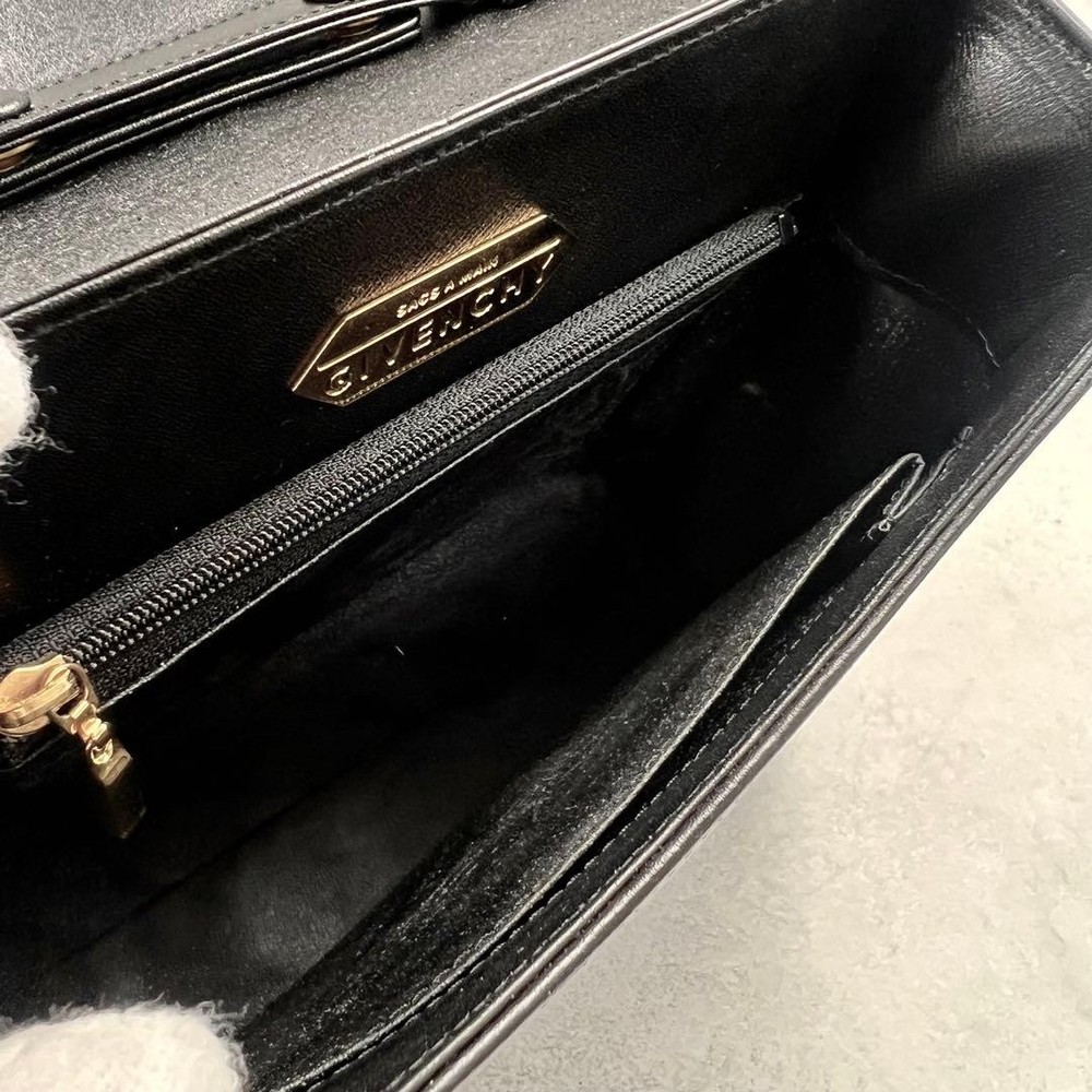 Auth GIVENCHY Bag 2way Leather Black Womens Luxury Authentic Vintage