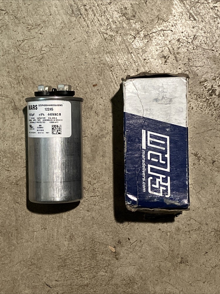 Mars 12245 Motor Run Capacitor 40MFD 440V