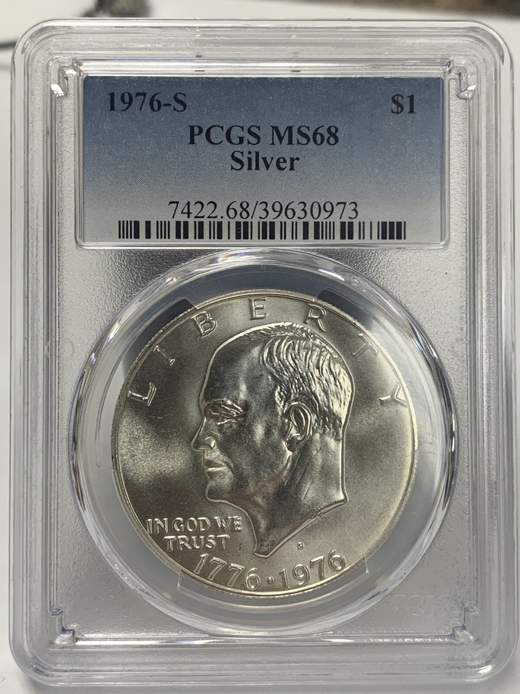 1976-S Silver Eisenhower Dollar MS68 PCGS