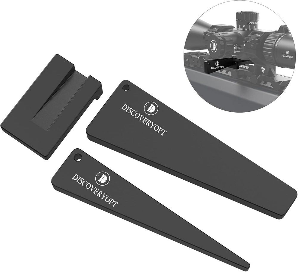 Scope Level Combo for Rifle Scope Mounting, Scope Leveling Kit, Scope Level Wedg