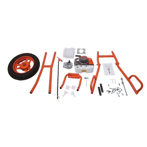 11" Bit Post Hole Digger Gas Powered 63cc 3hp Hand Push Earth Auger Ground Drill