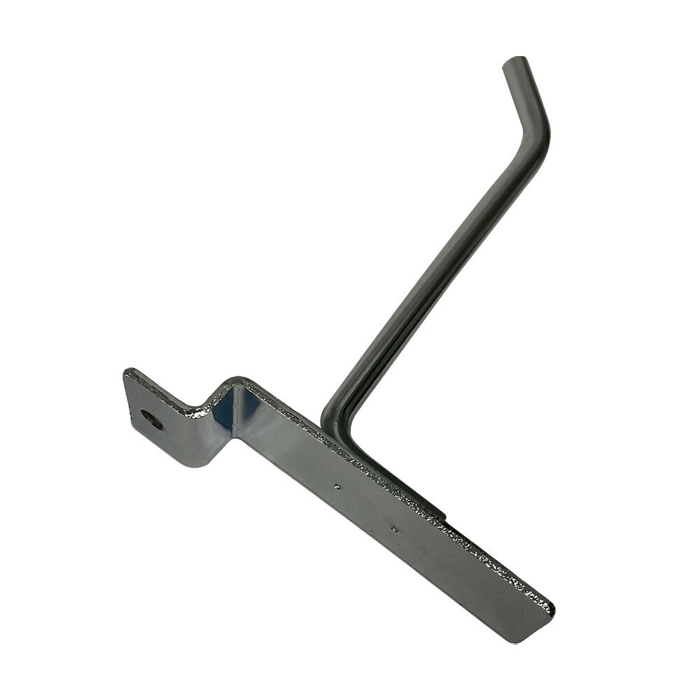 4" Slatwall Hook Panel Display Hooks, 1/4" Thickness Metal, Chrome - PACK 2