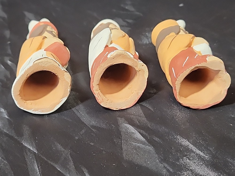 8 Pieces Peru Nativity Pieces/Clay Pottery