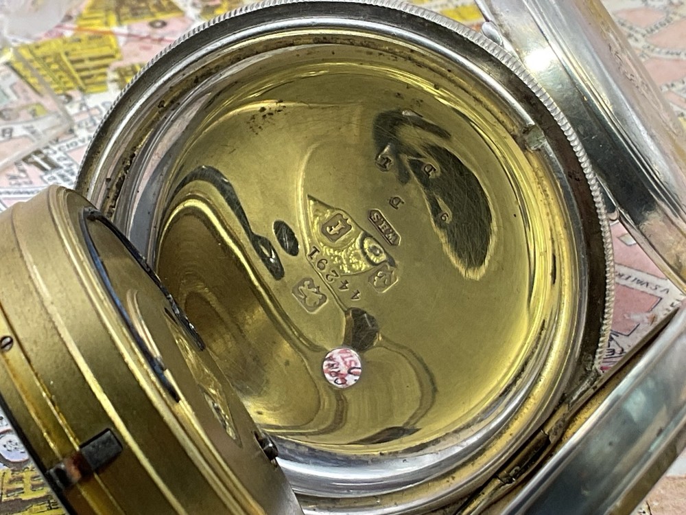The Express Lever Flip . Silver . Birmingham 1905 . POCKET WATCH