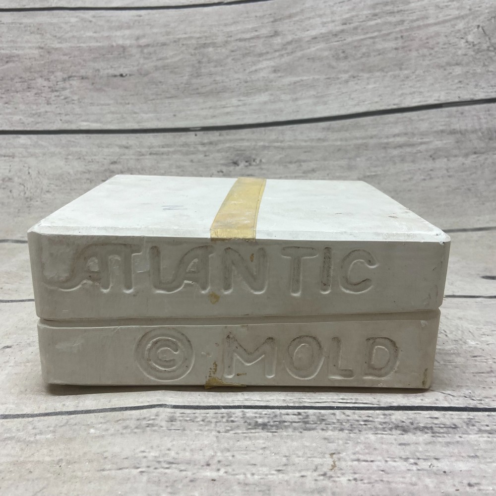 Atlantic Ceramic Casting Mold Ship's Wheel an Anchor With Wings #A-282