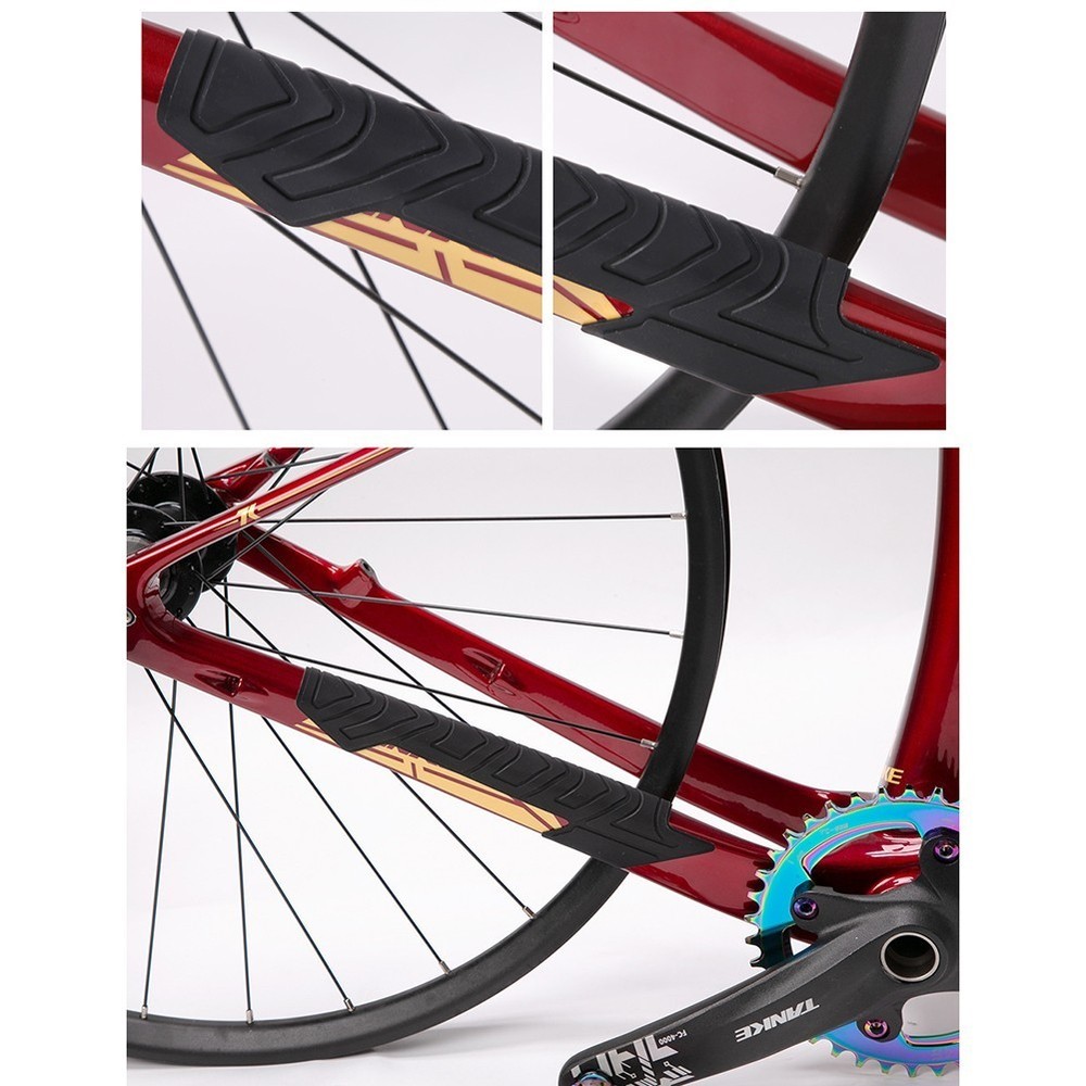 Silica Gel Bicycle Chain Guard Essential Frame Protector for Chainstay