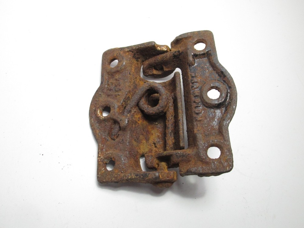 Antique Spring Loaded Screen Door Hinge Cast Iron Salvage Hardware A