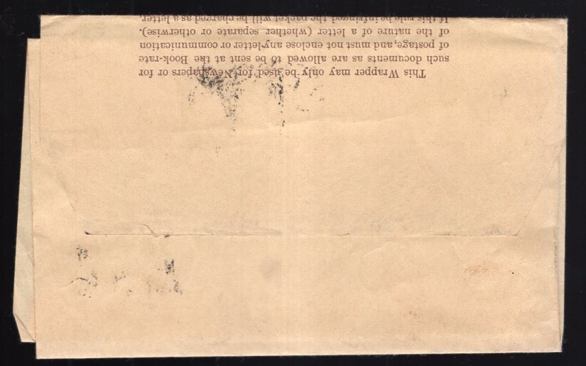 Bermuda 1903 Dock Newspaper Wrapper 1/4d Used 1904 Cancel