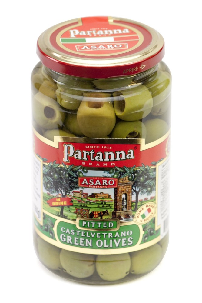 Partanna Pitted Castelvetrano Green Olives 2 Pack