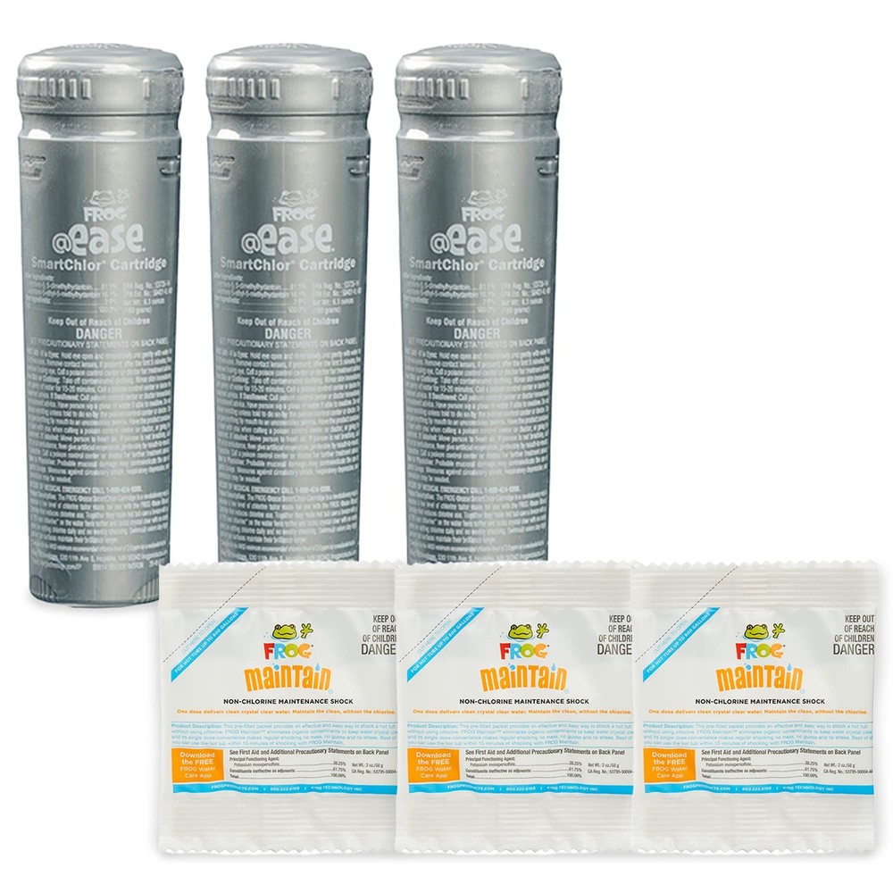FROG @Ease in-Line SmartChlor Replacement Cartridge 3 Pack + 3 Packets of...
