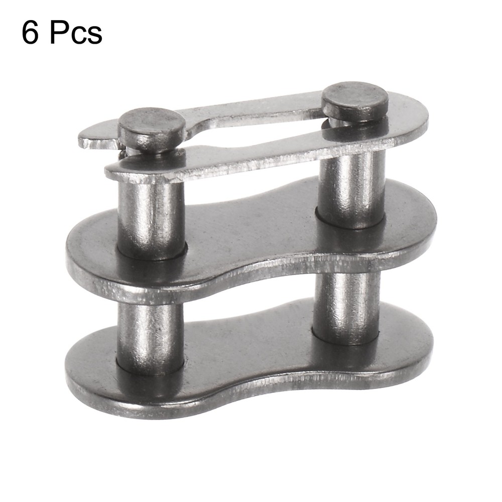 #40 Chain Master Connector Link Roller 1/2" Pitch Split Links for 08A Chain,6PCS