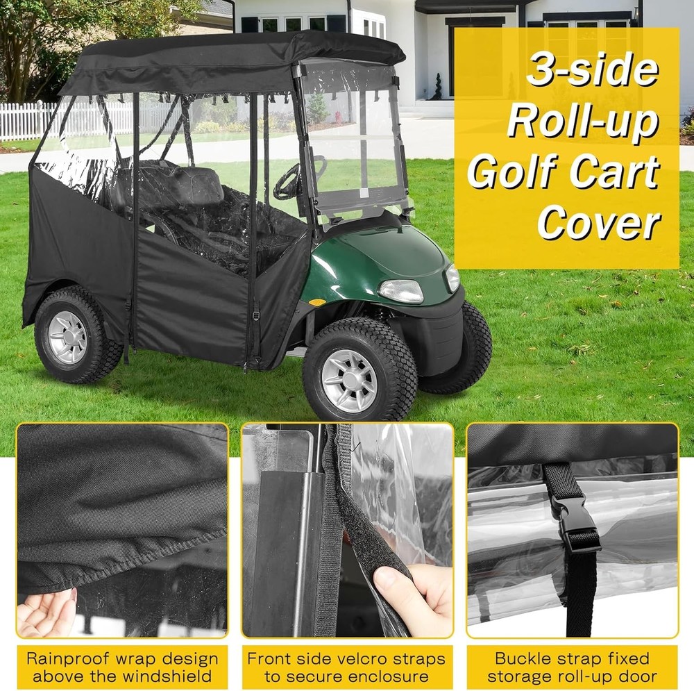 Golf Cart Enclosure 2 Passenger Waterproof