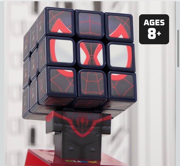 Spin Master Rubik’s Cube Miles Morales Marvel Spider-Man Collectible Puzzle