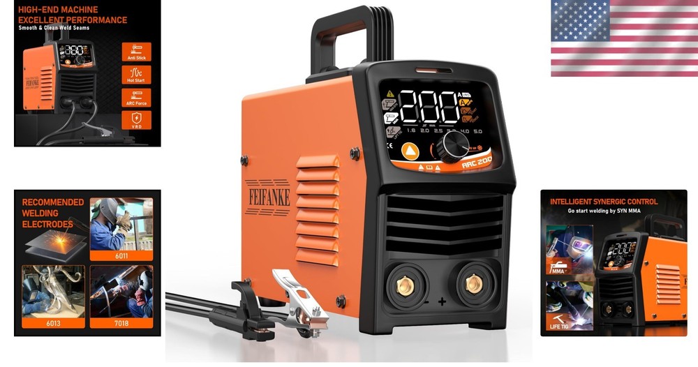 Beginner-Friendly Stick Welder with Smart MMA Technology & Complete Accessories
