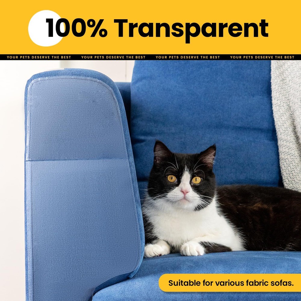 Cat Scratch Furniture Protector-10 Pack Adhesive Couch Protector from Cat Claws