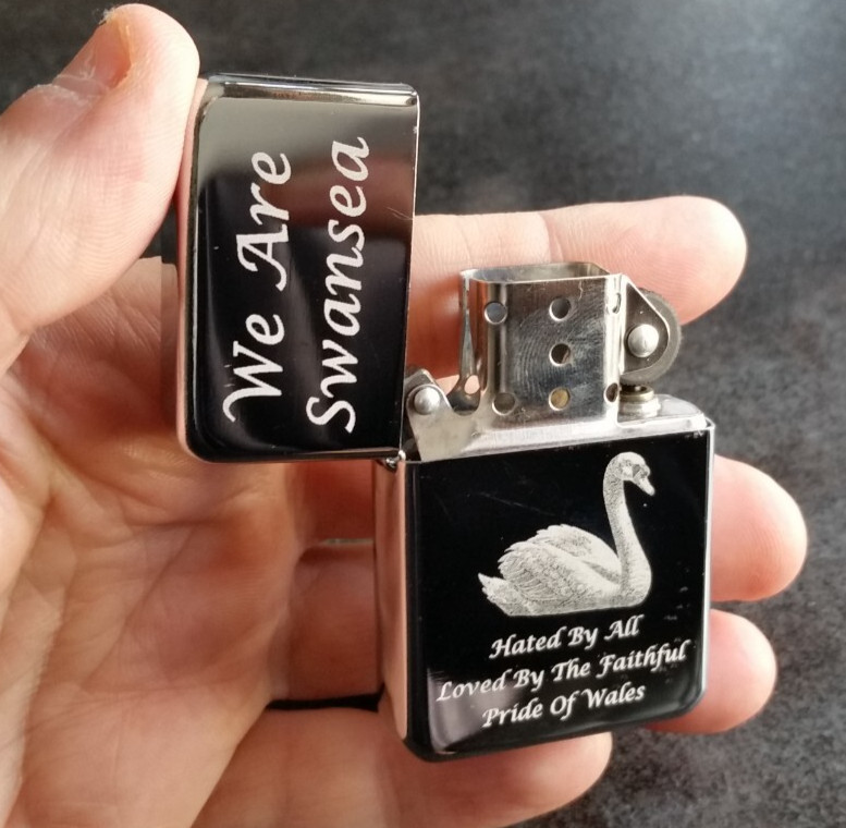 Swansea Engraved Lighter with Gift Box - FREE ENGRAVING