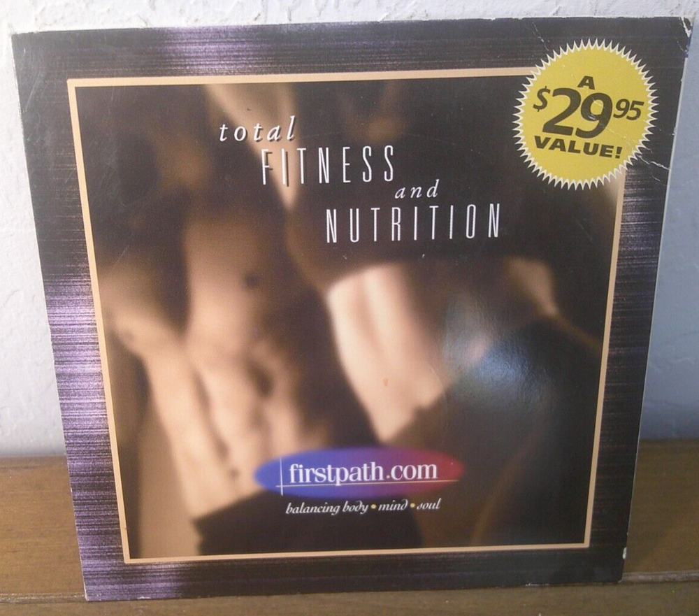 Total Fitness and Nutrition! ~CD ROM! ~Firstpath! ~1999! ~Computer Software!